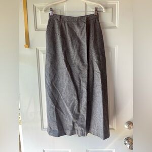Ralph Lauren Purple Label gray wool wrap skirt size 6